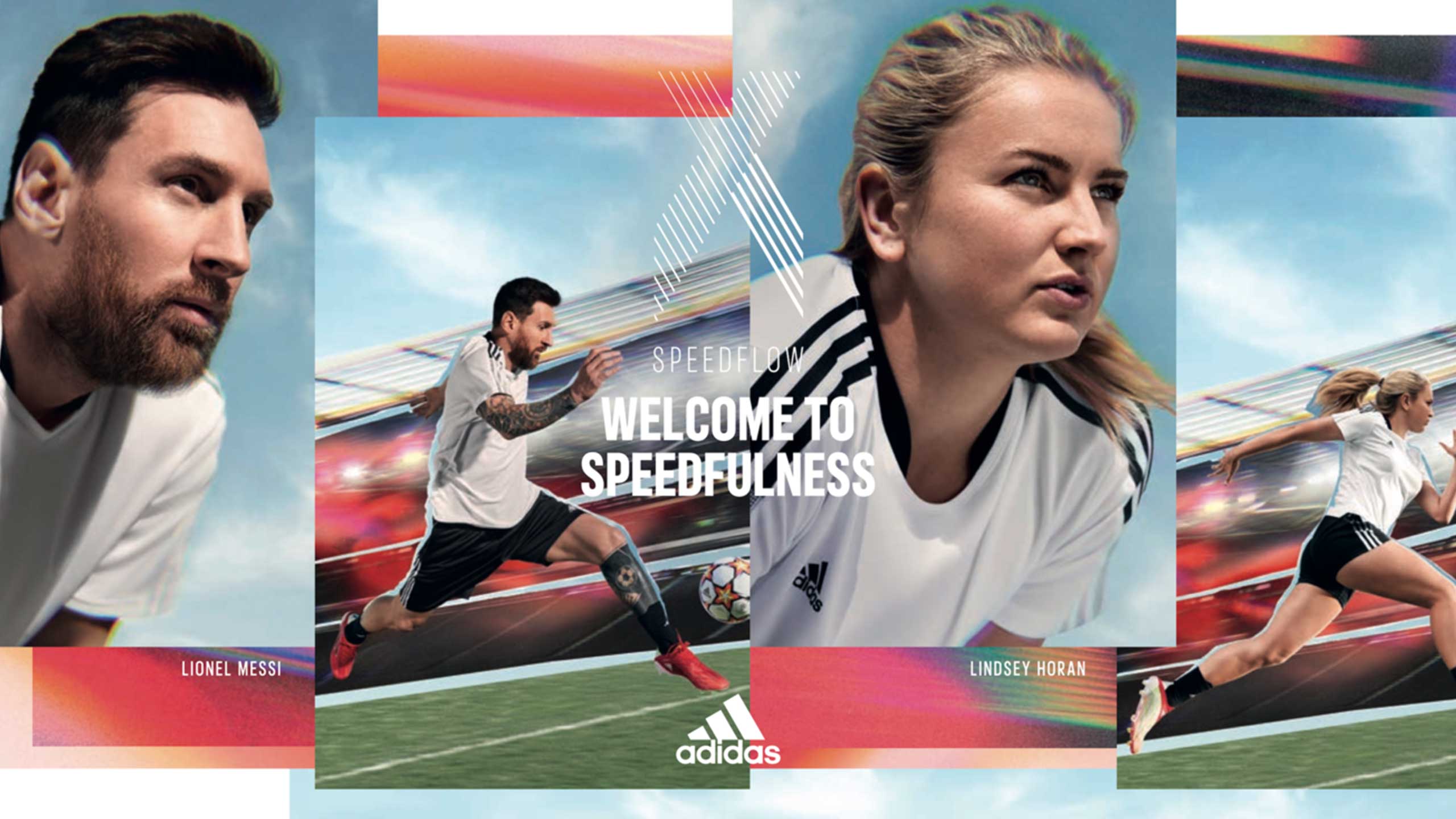 Adidas Fastest Follower Poster featuring the boot and various football players