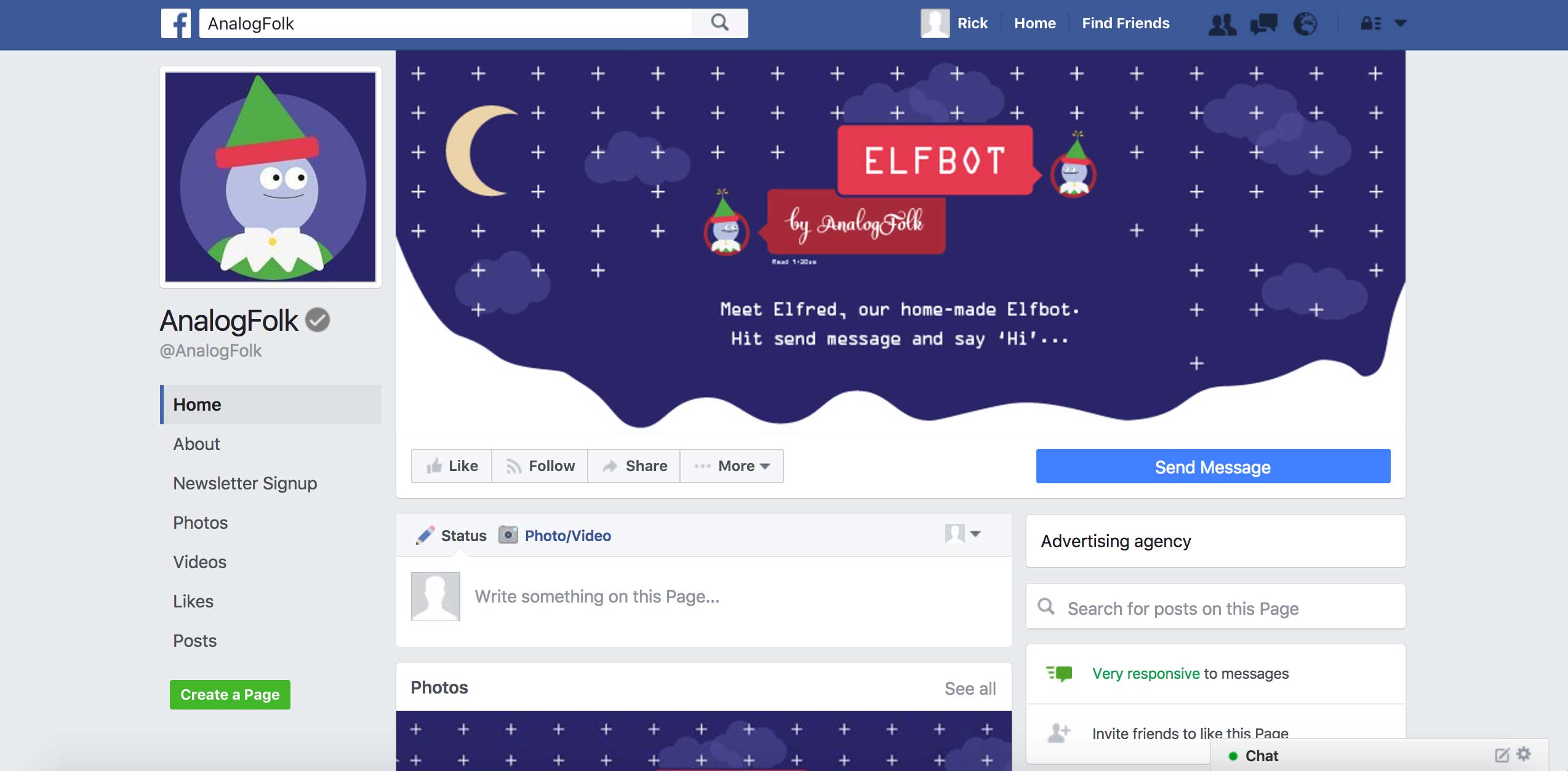 Facebook Page Example
